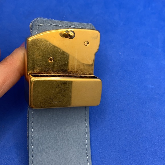 Rare Louis Vuitton Monogram Denim New Wave Belt - Picture 4 of 12